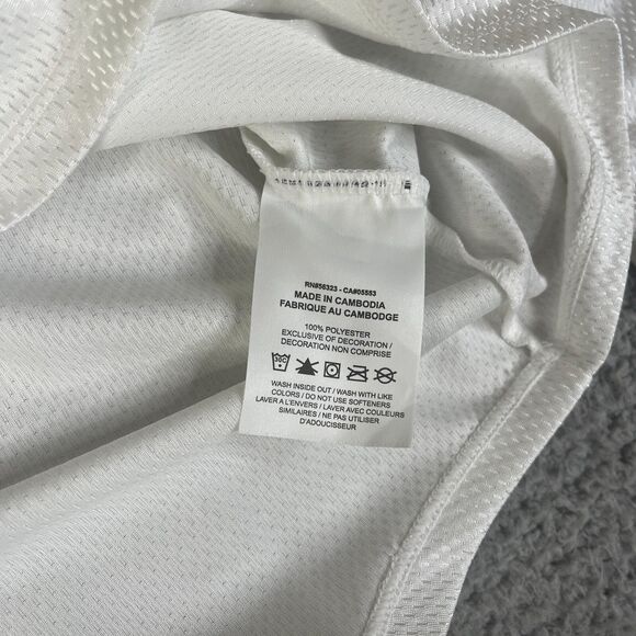 Nike Court Challenger Jacket Men XS White 1/4 Zip Knit Long Sleeve Sweater Shiny - Picture 5 of 12